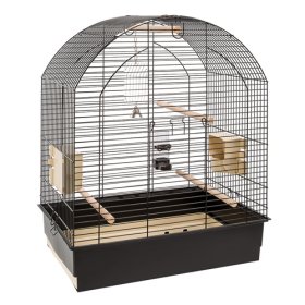 Оборудвана клетка за птици CAGE GRETA BLACK 69,5х44,5х84см.